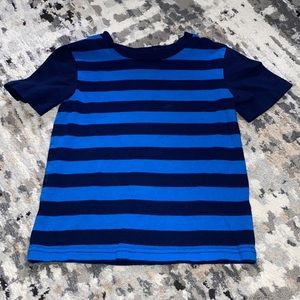 Circo Blue Striped Short Sleeve Toddler Shirt Size 4t
